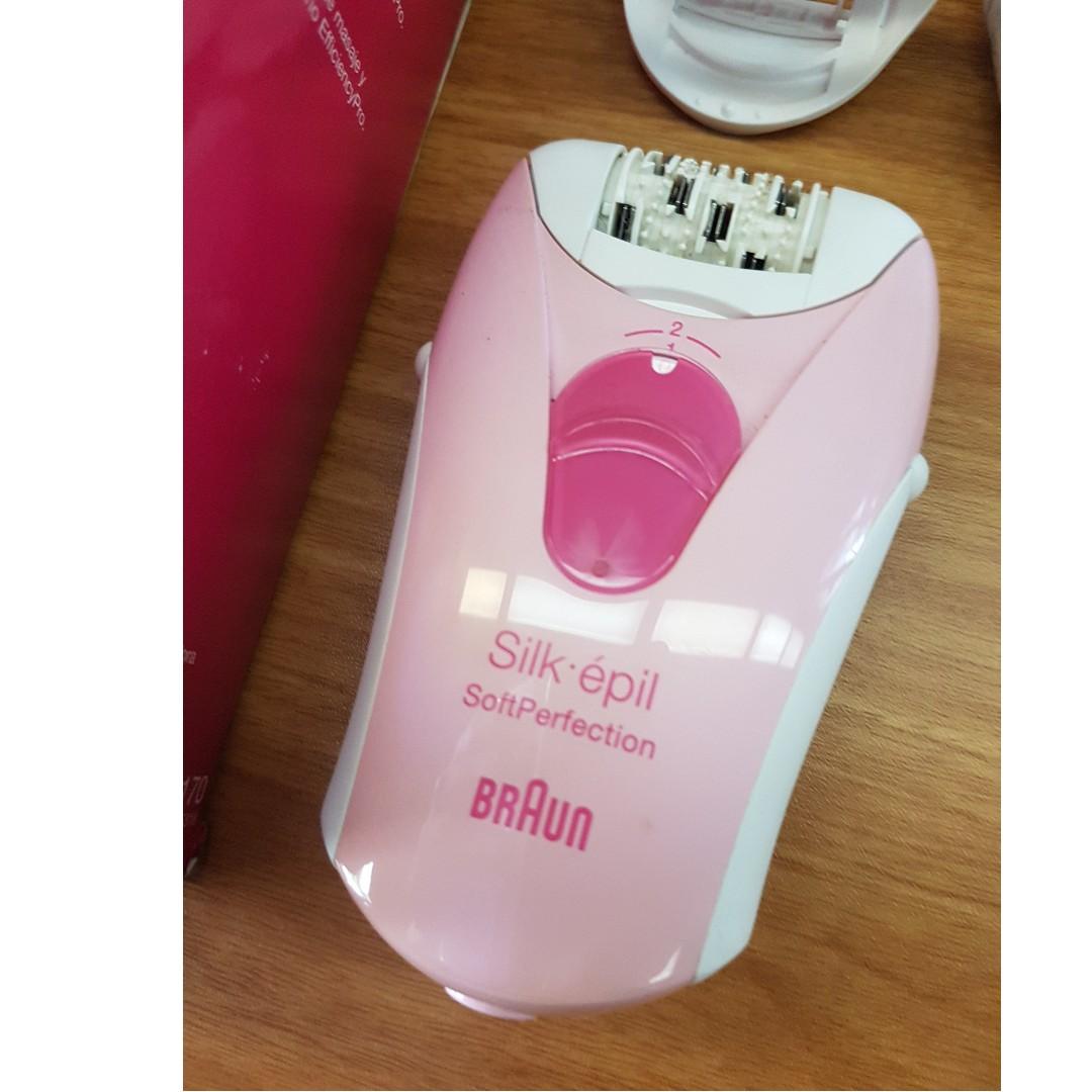 BRAUN SILK-EPIL SOFT PERFECTION 5318 DUAL VOLTAGE EPILATOR-PINK, Beauty ...