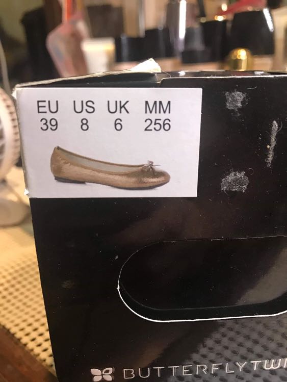 Butterfly Twists Penelope Antique Gold Scale (Category: Slippers and slides) located in Cainta. Submitted by gomancji (Listing ID 222749702, Image 2). Description: Butterfly Twists Penelope Antique Gold Scale Size 8 Brand new in box with pouch Php 1200.