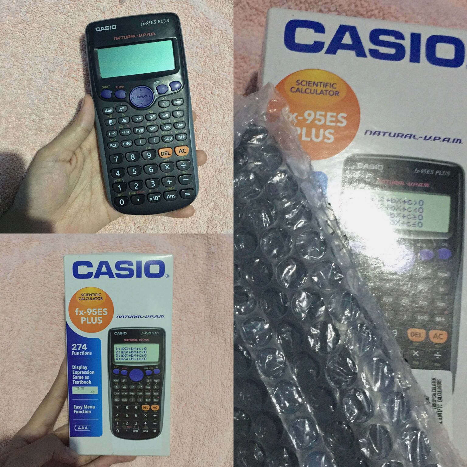 Casio Scientific Calculator fx-95ES PLUS, Computers & Tech, Office ...