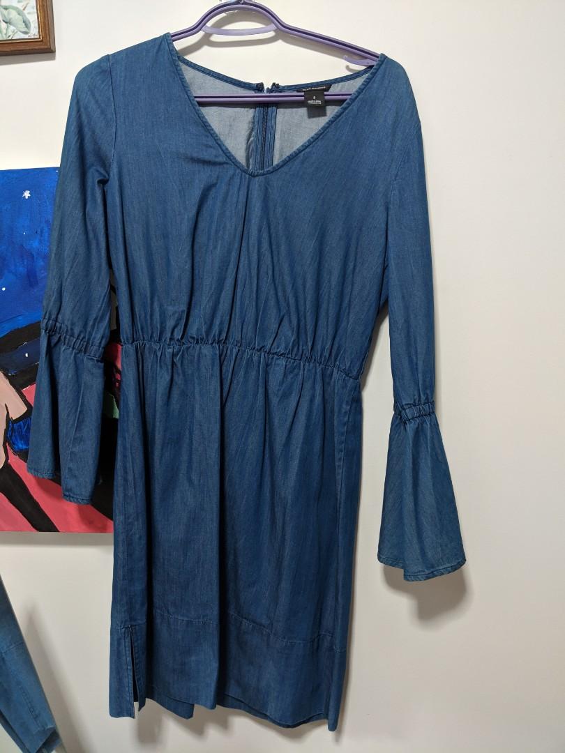 club monaco denim dress