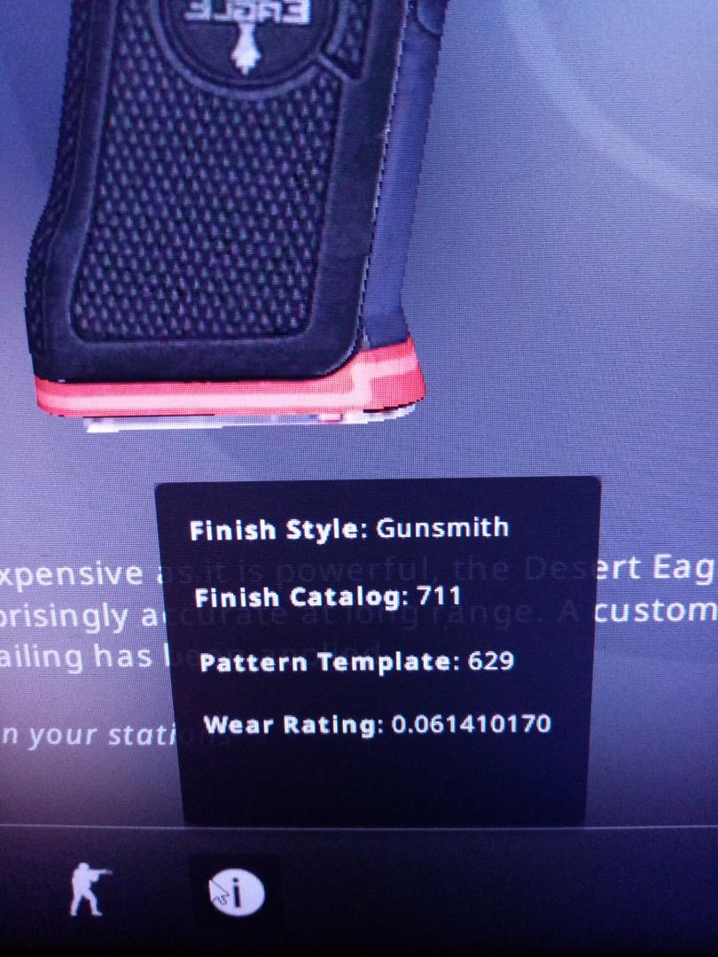 CODE RED DESERT EAGLE FN (Category: Game Gift Cards & Accounts) located in Singapore. Submitted by cisco3 (Listing ID 222699735, Image 3). Description: Deagle code red fn selling for 65 dollars Wear rating 0.061410170.