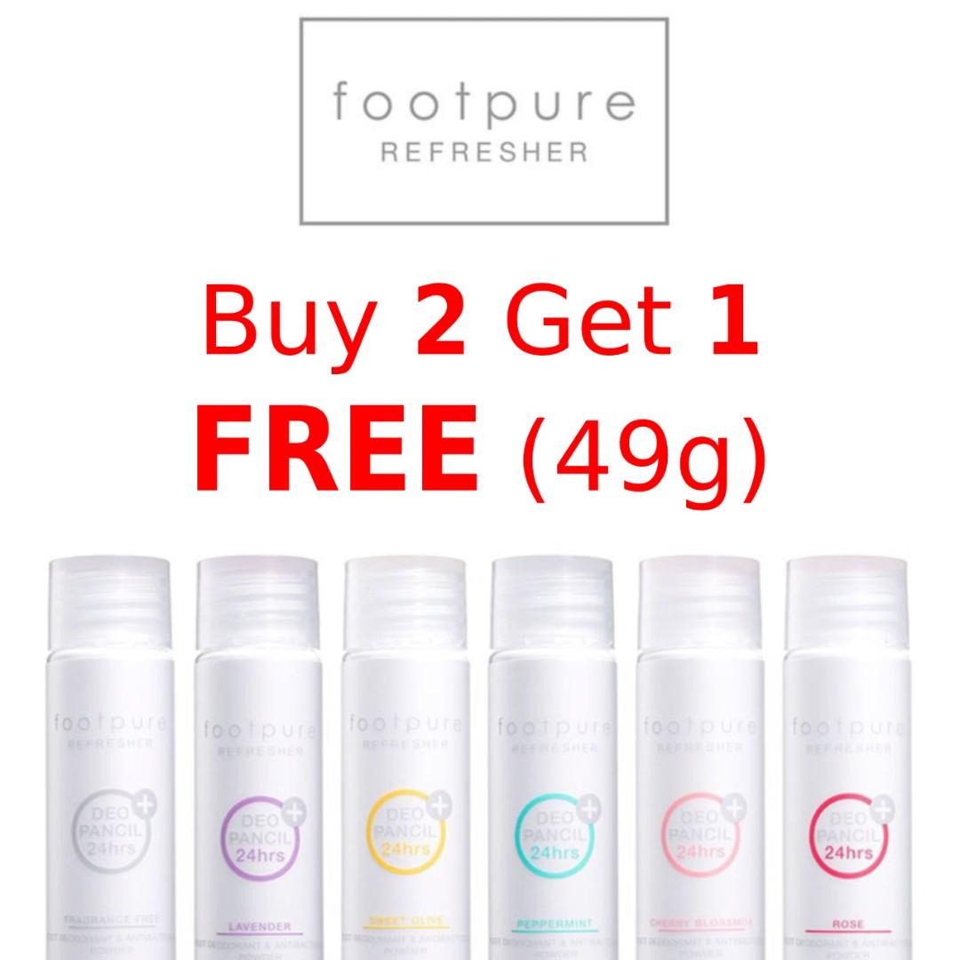footpure Foot Deodorant / Antibacterial Feet Powder 10G & 49G, Beauty