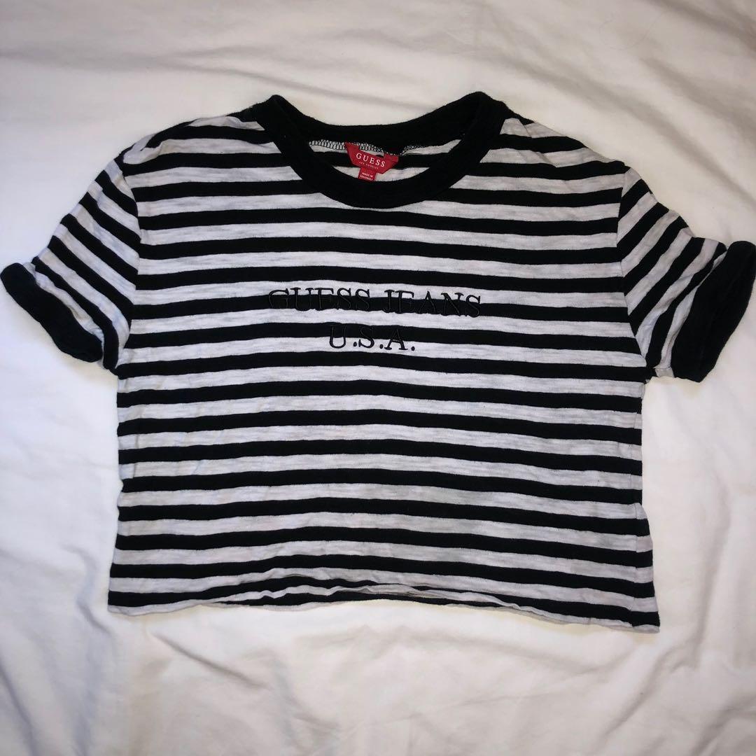 guess striped top