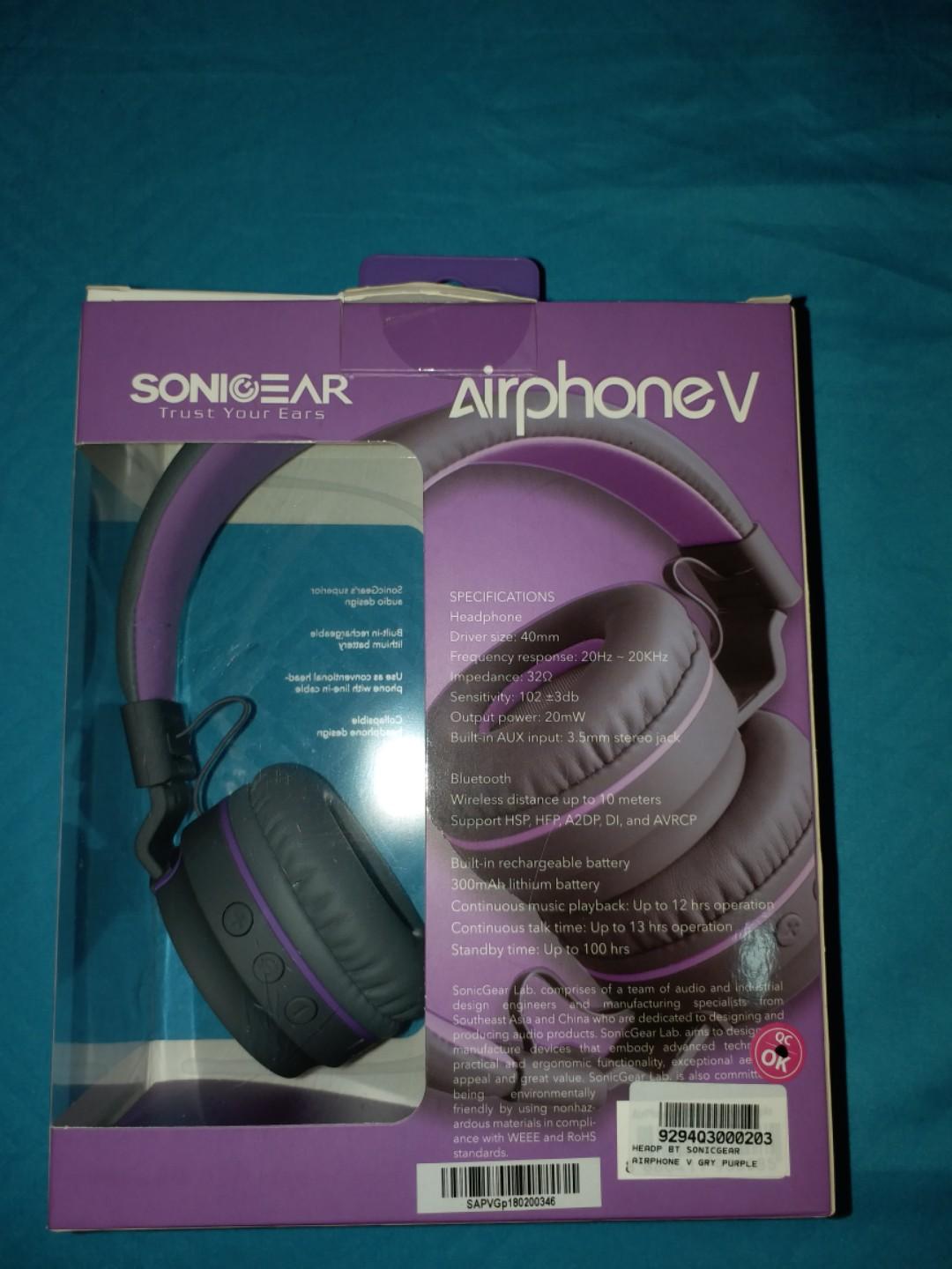 Headphone Sonigear Airphone V Wireless Aksesoris Mobil Di Carousell