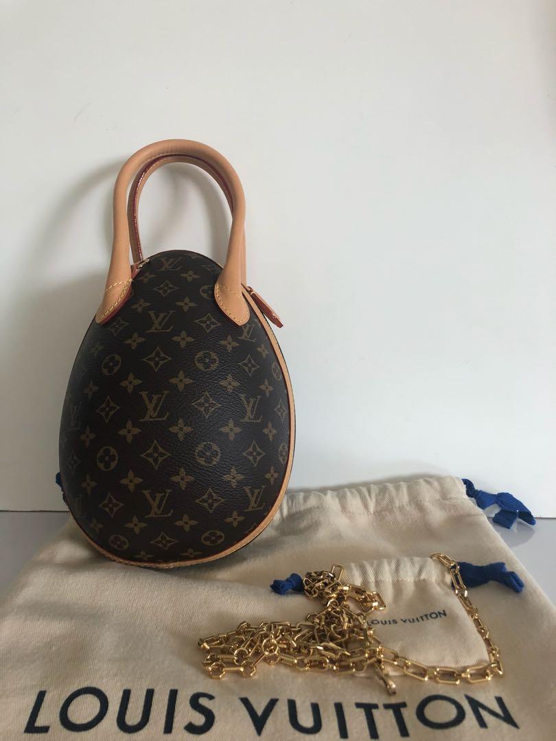 Louis Vuitton Black Monogram Canvas and Leather LV Egg Bag Louis