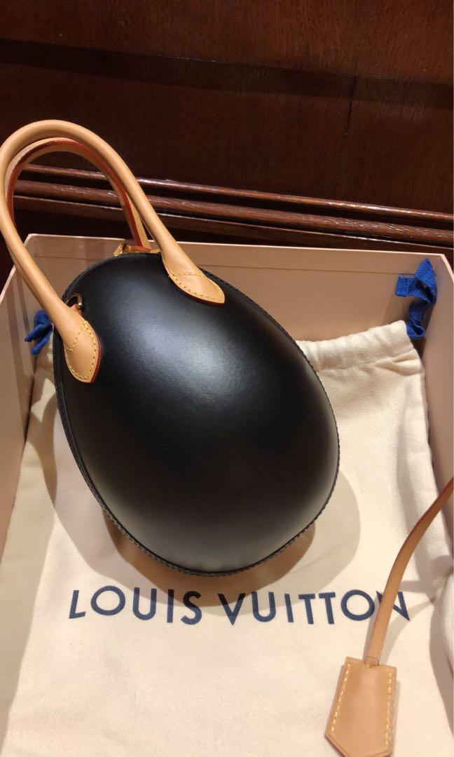 LOUIS VUITTON Monogram Egg Bag Black 365161