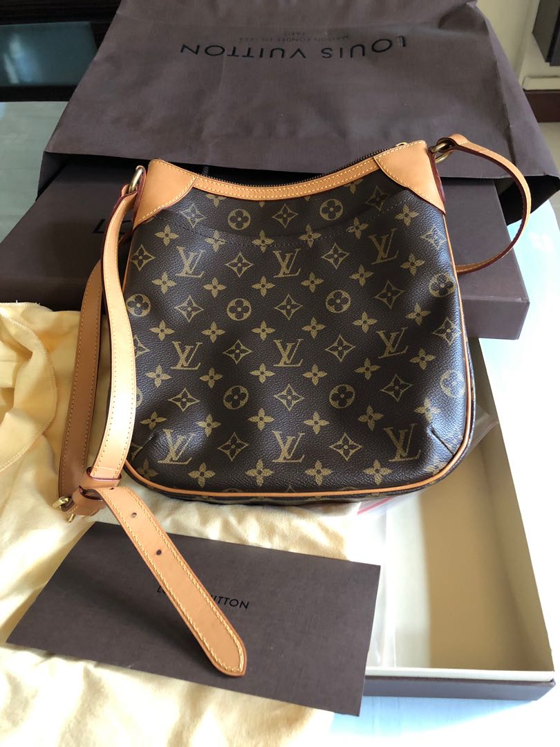 Louis Vuitton Monogram Odeon PM M56390 Brown Cloth ref.1004501