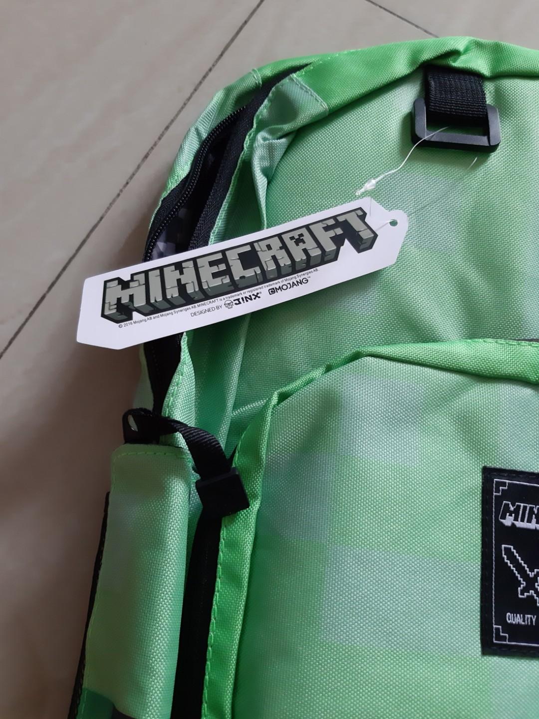 Minecraft Backpack by Mojang Jinx, Fesyen Pria, Tas & Dompet , Ransel