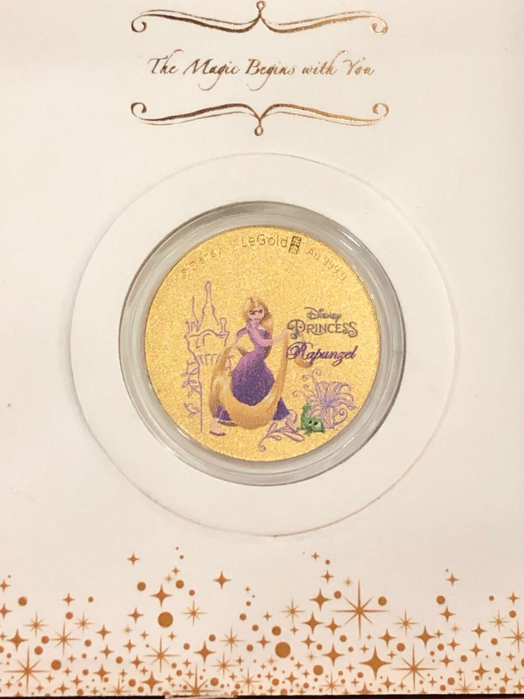 Price Lowered Disney Princess 999 Pure Gold Coin Vintage Collectibles Currency On Carousell - roblox gold series 3 dollasticdreams on carousell