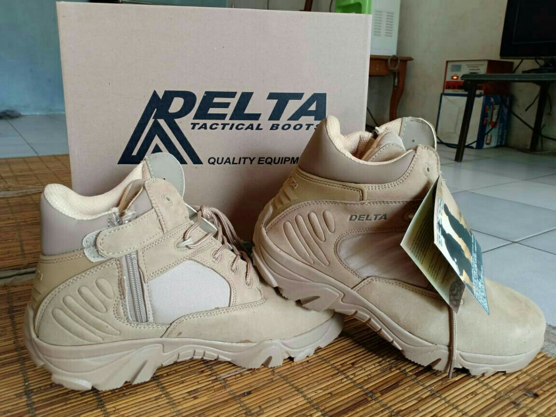 Sepatu Delta Ori New Fesyen Pria Sepatu Sepatu Boot Di Carousell