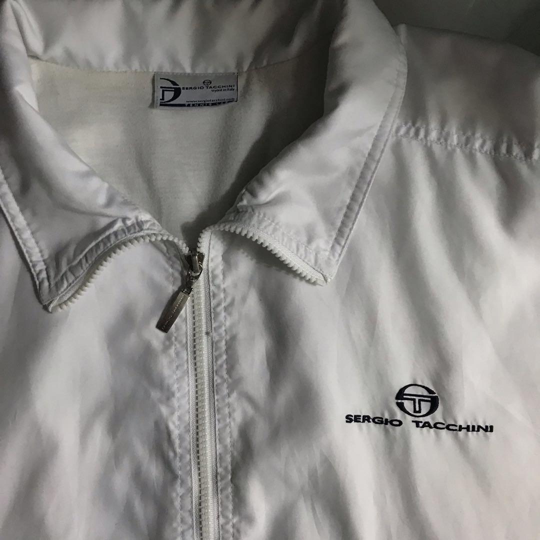 Sergio Tacchini White Track Jacket Men s Fashion Coats Jackets