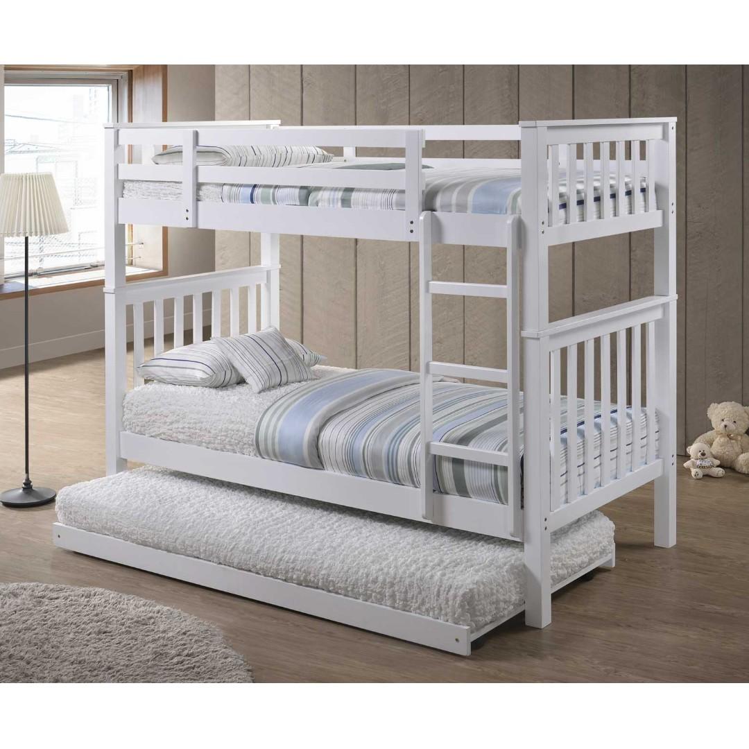 double bunk bed with pull out