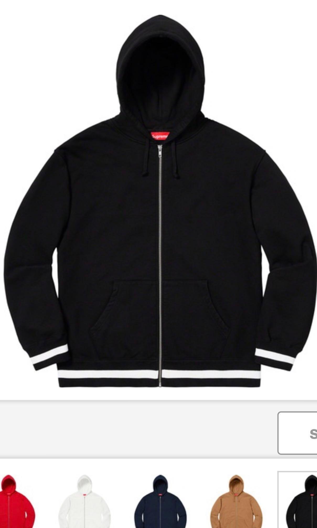 Supreme old english zip up hoodie hot sale