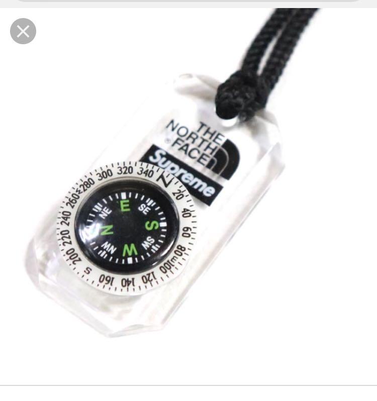 supreme the north face compass necklace