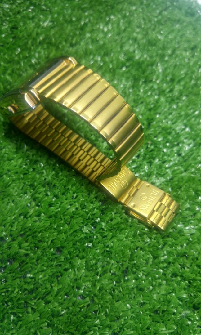 Swistar watch 23k on sale gold electroplated price