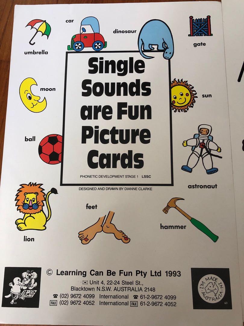 A4 picture flash cards phonics, Hobbies &amp; Toys, Books &amp; Magazines ...