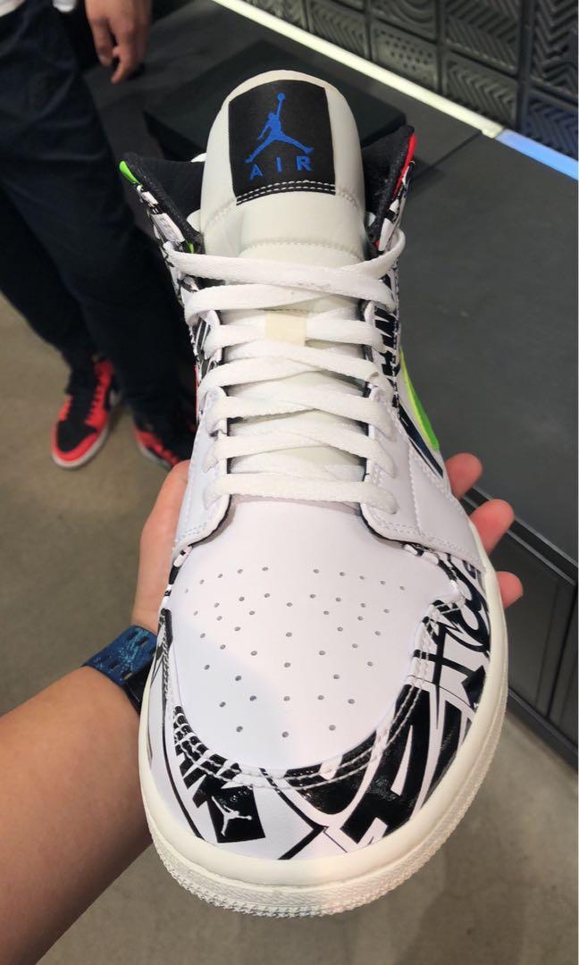 All over logo jordan 1 store