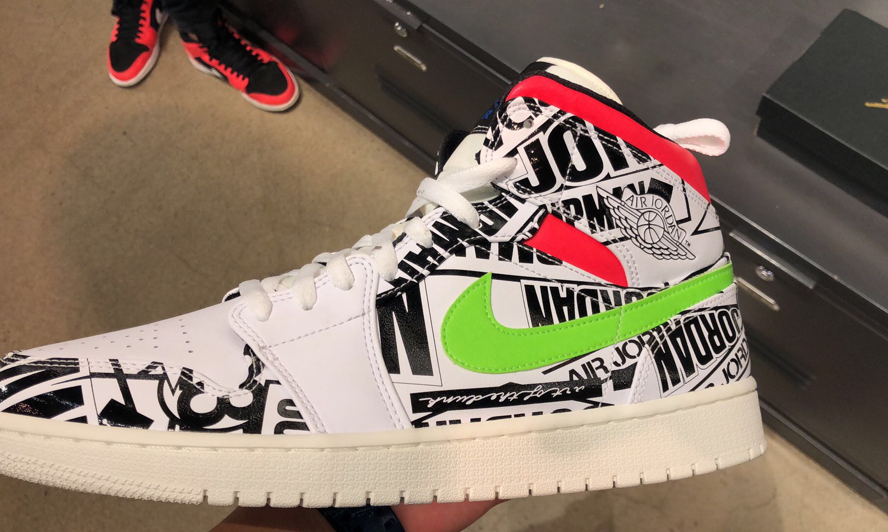All over logo jordan sale 1