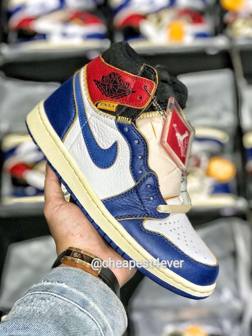 jordan 1 retro high union los angeles blue toe
