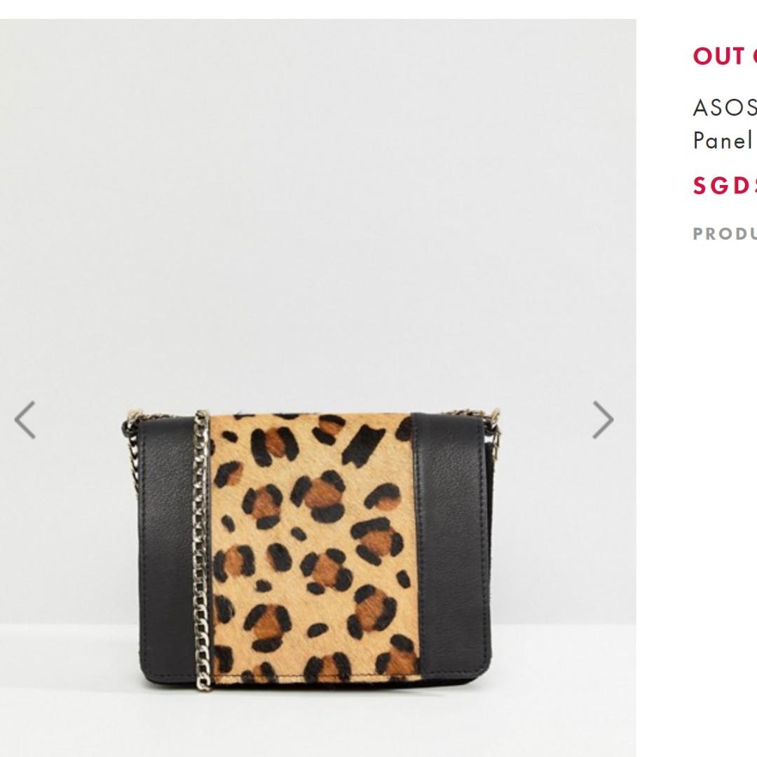 asos leather cross body bag