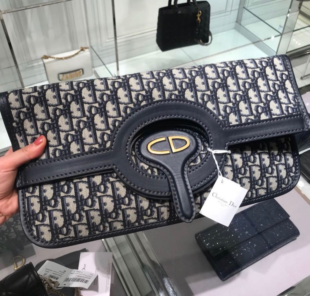 Dior oblique store folding clutch