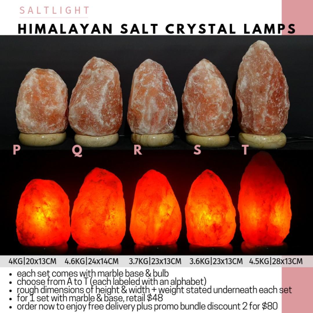 Authentic Himalayan Salt Lamps Promo Bundle FREE delivery