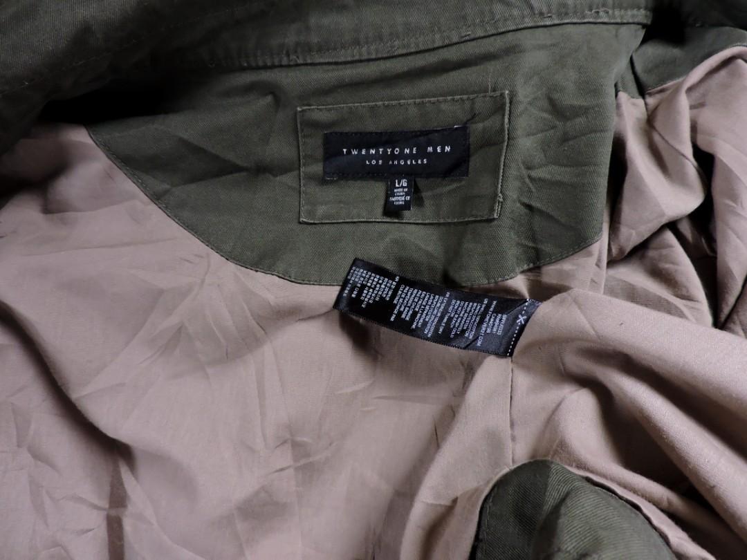 Authentic Twentyone Men Los Angeles Army Parka Jacket Men S