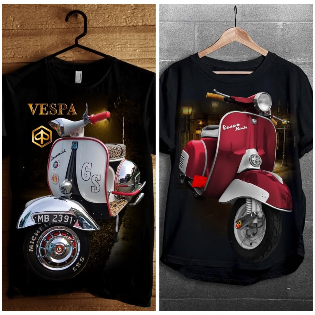 Baju Kaos Distro Vespa Olshop Fashion Olshop Pria On Carousell