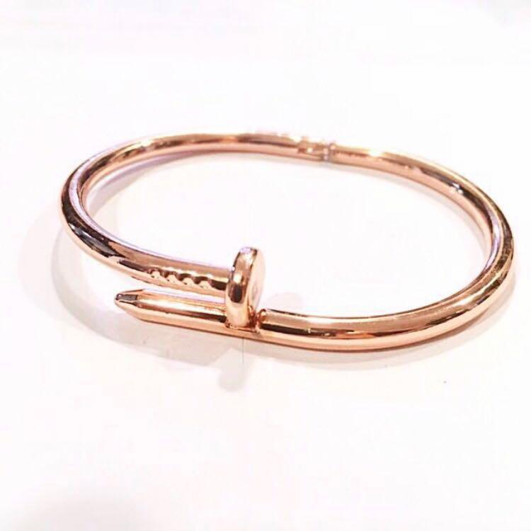 rose gold cartier style bracelet
