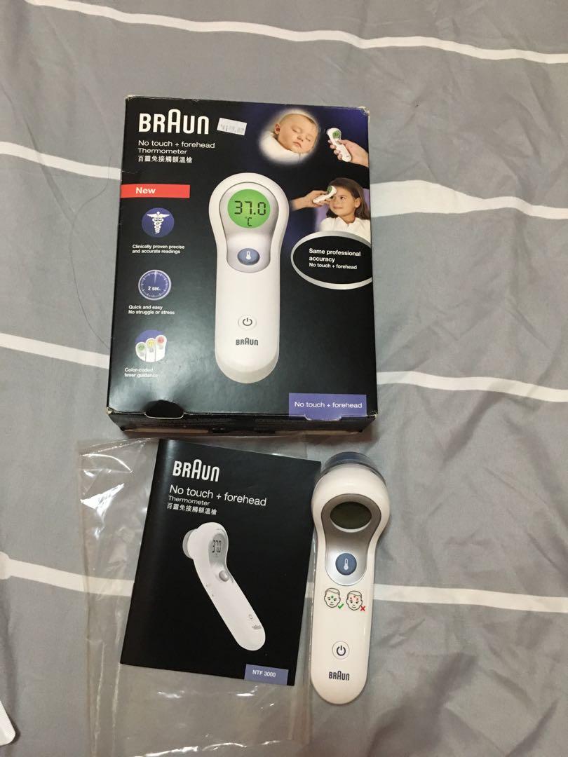 Braun Forehead Thermometer, Health & Nutrition, Thermometers on Carousell