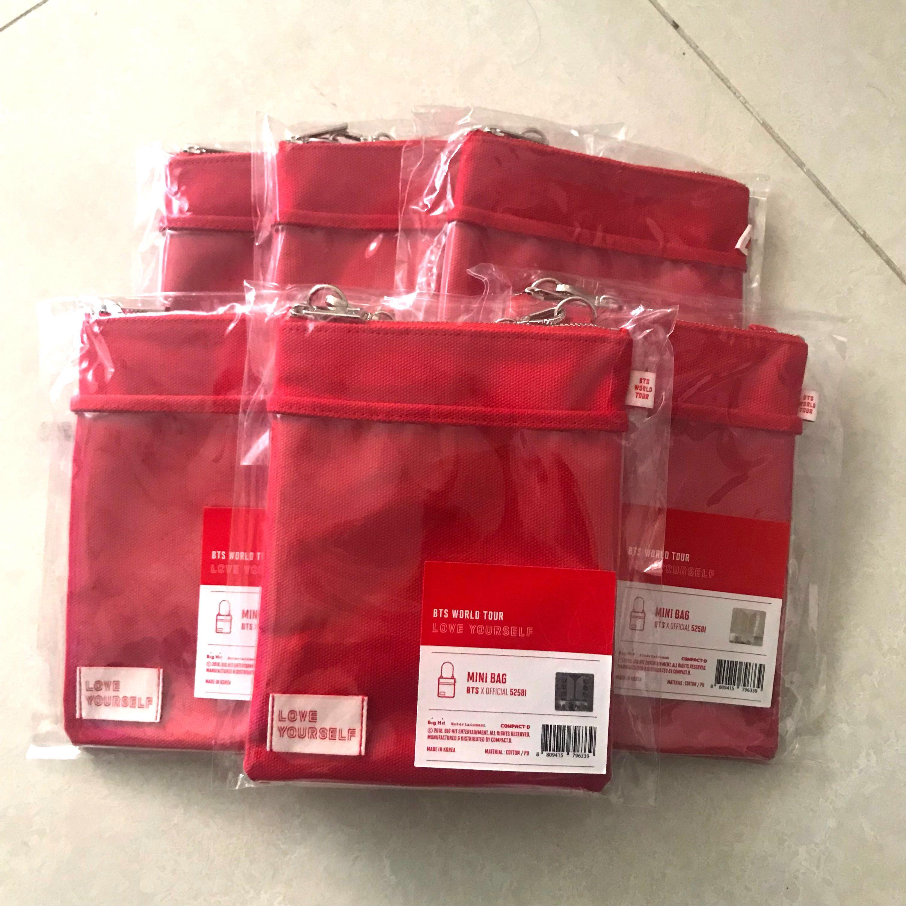 Bts red mini bag online