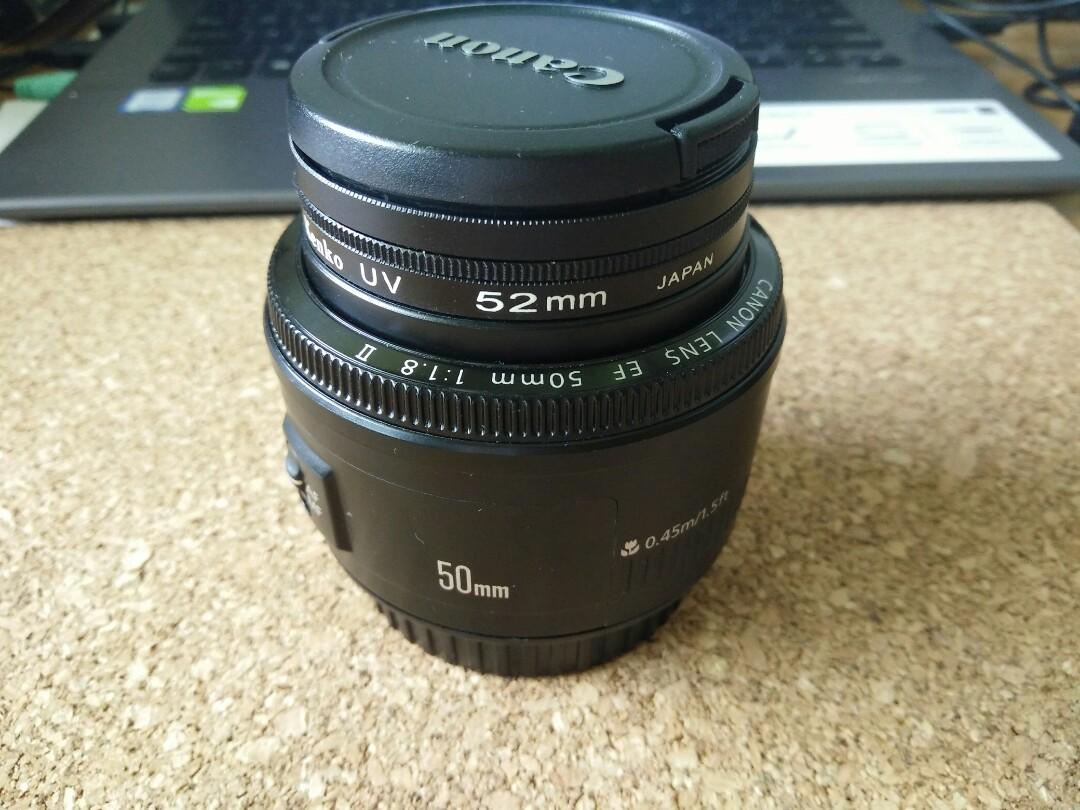 Canon Ef 50mm F 1 8 Ii Standard Auto Focus Lens Photography Lenses On Carousell