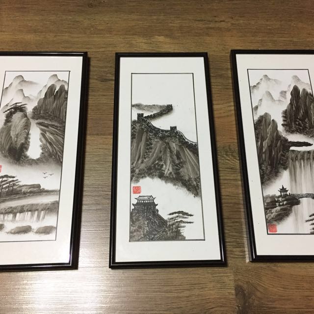 Chinese Scenery Finger Painting Design Craft Art Prints On Carousell