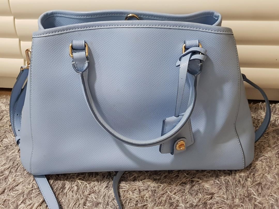 Light blue hot sale coach handbag