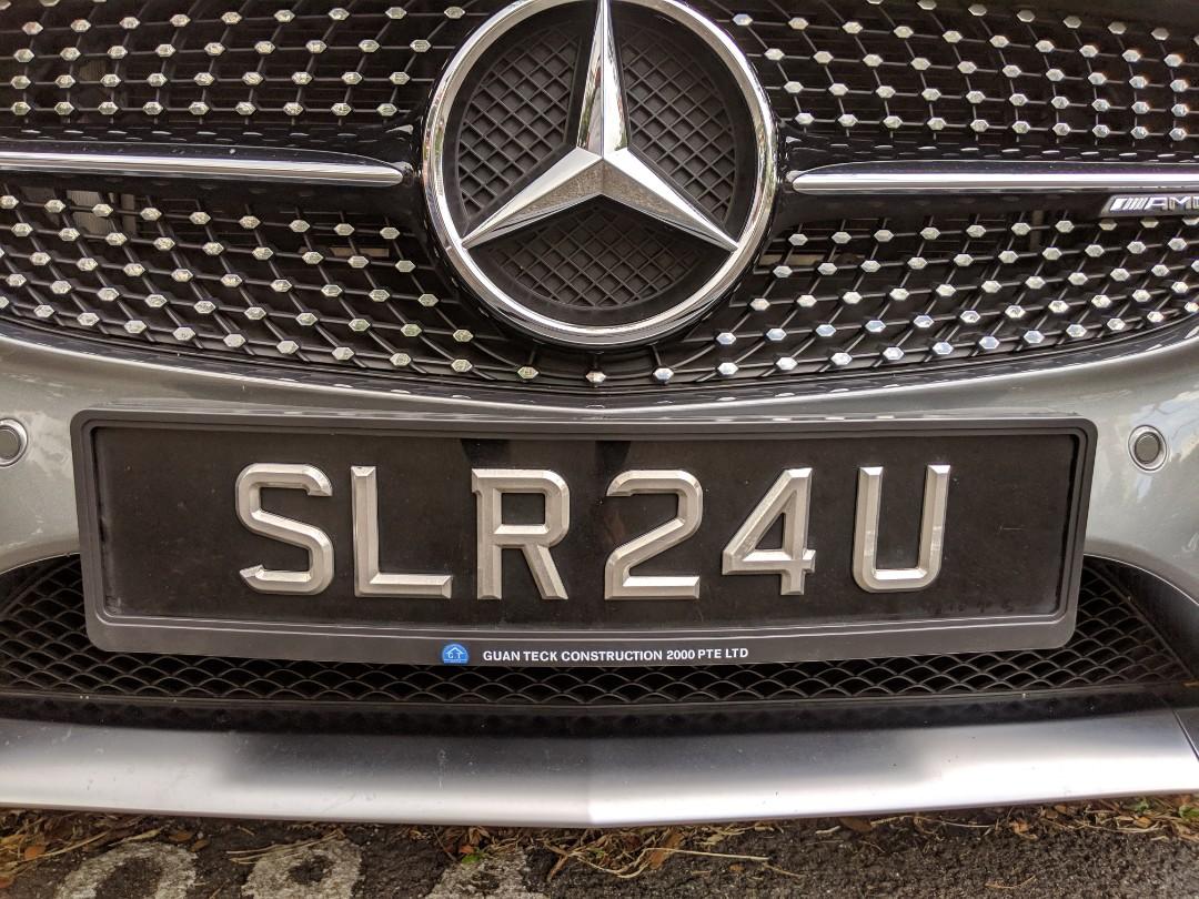 mercedes registration plate holder