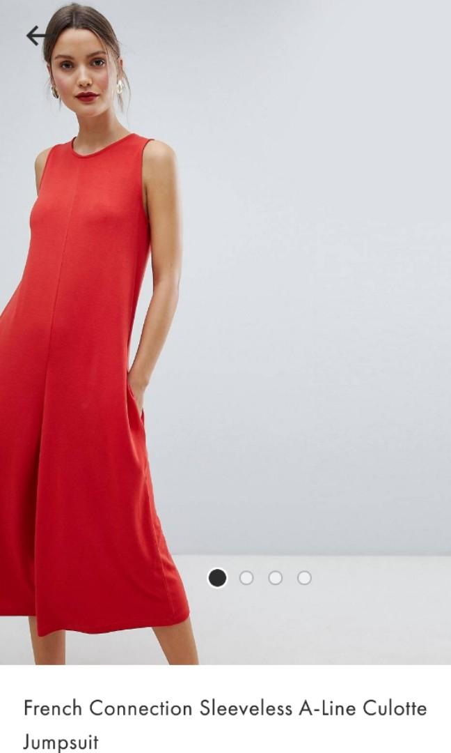red french connection jumpsuit