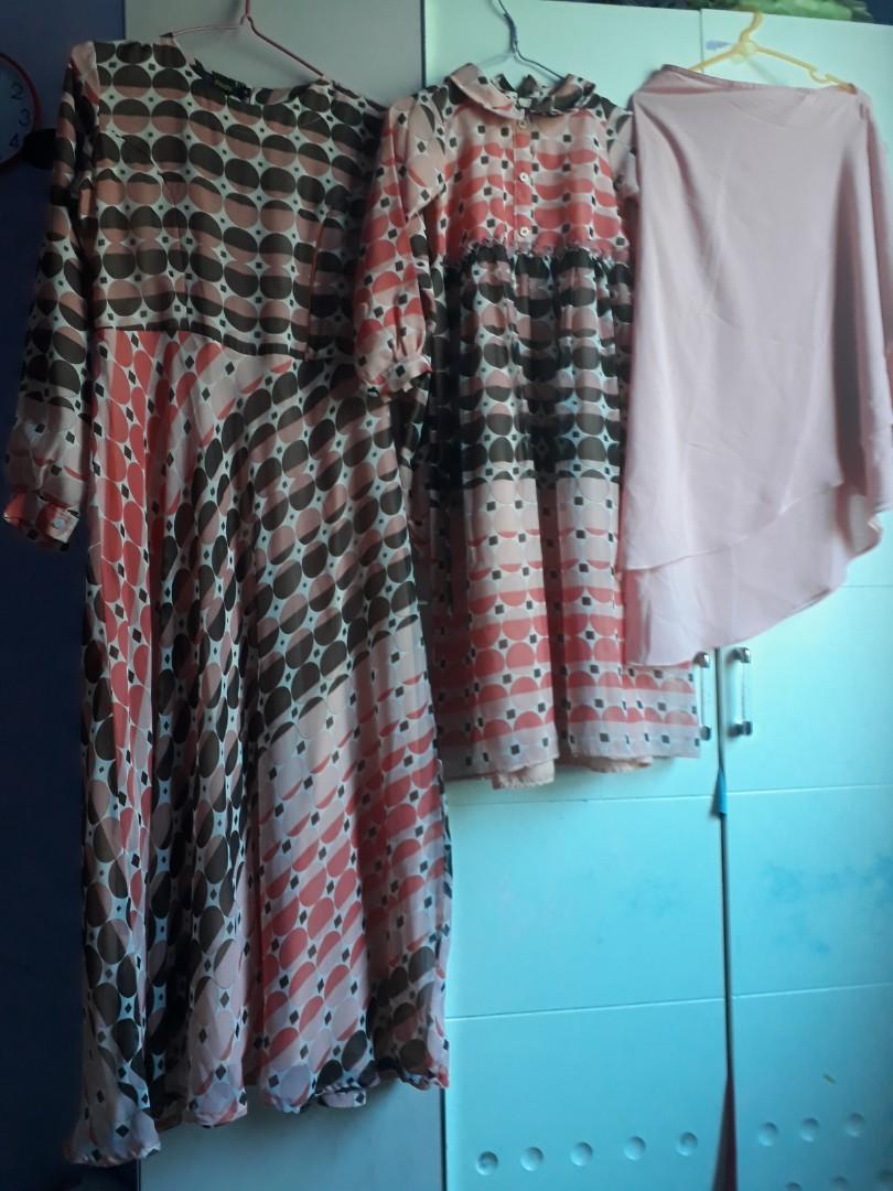 Gamis Couple Mom N Kid Merk Inodhi Fesyen Wanita Muslim Fashion Lainnya Di Carousell