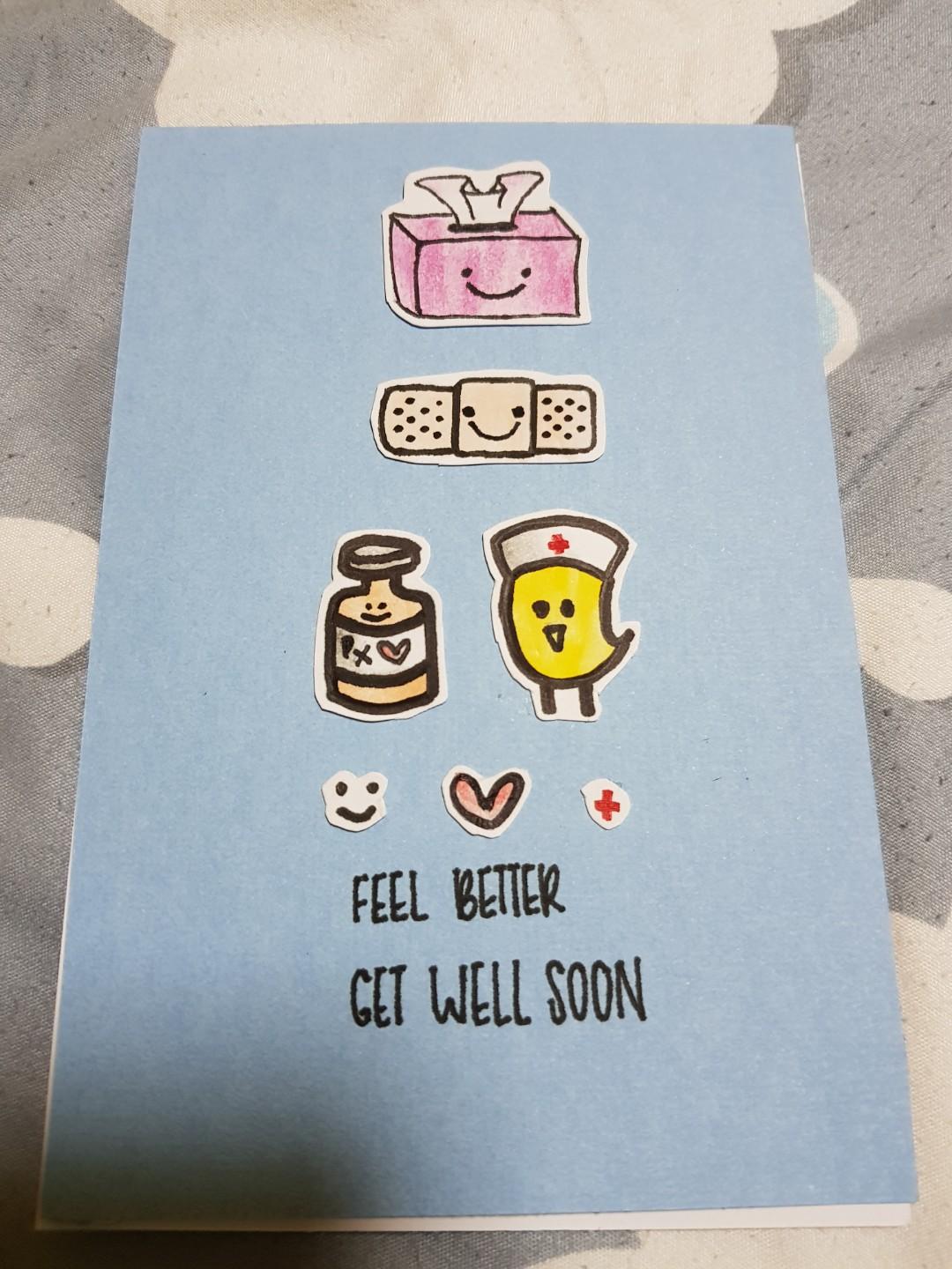Get Well Soon Cards Design Craft Art Prints On Carousell