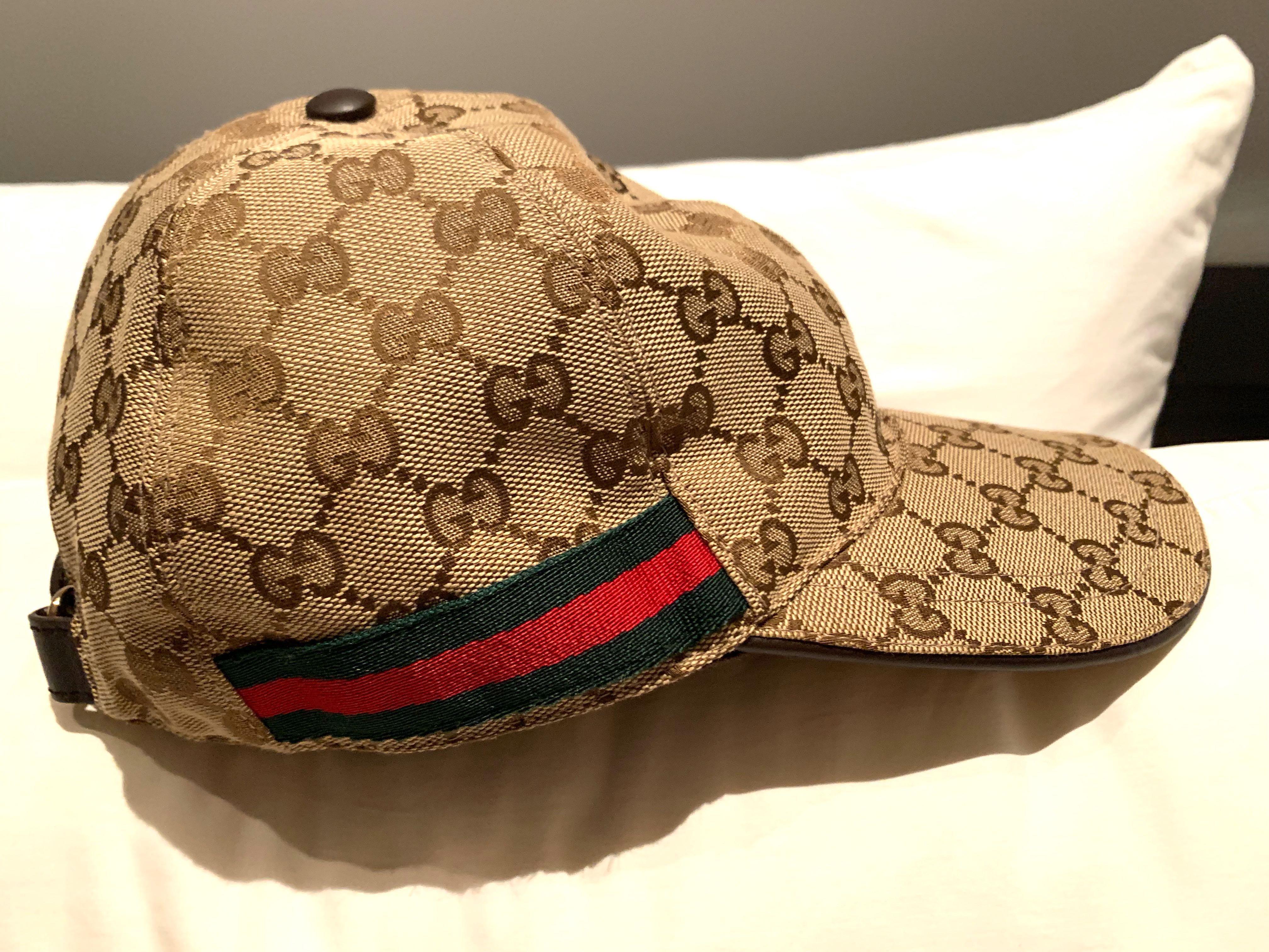 gucci gg web stripe baseball cap