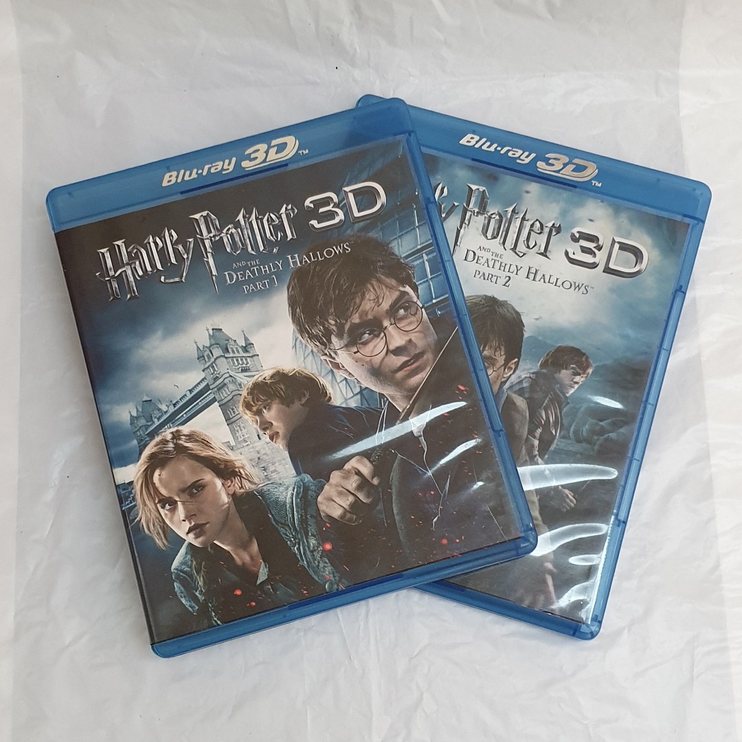 Harry Potter The Deathly Hallows Part 1 2 2d 3d Blu Ray