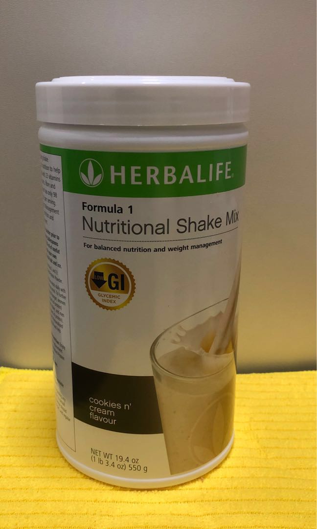 Herbalife F1 Cookies And Cream Flavor Food Drinks Beverages On Carousell