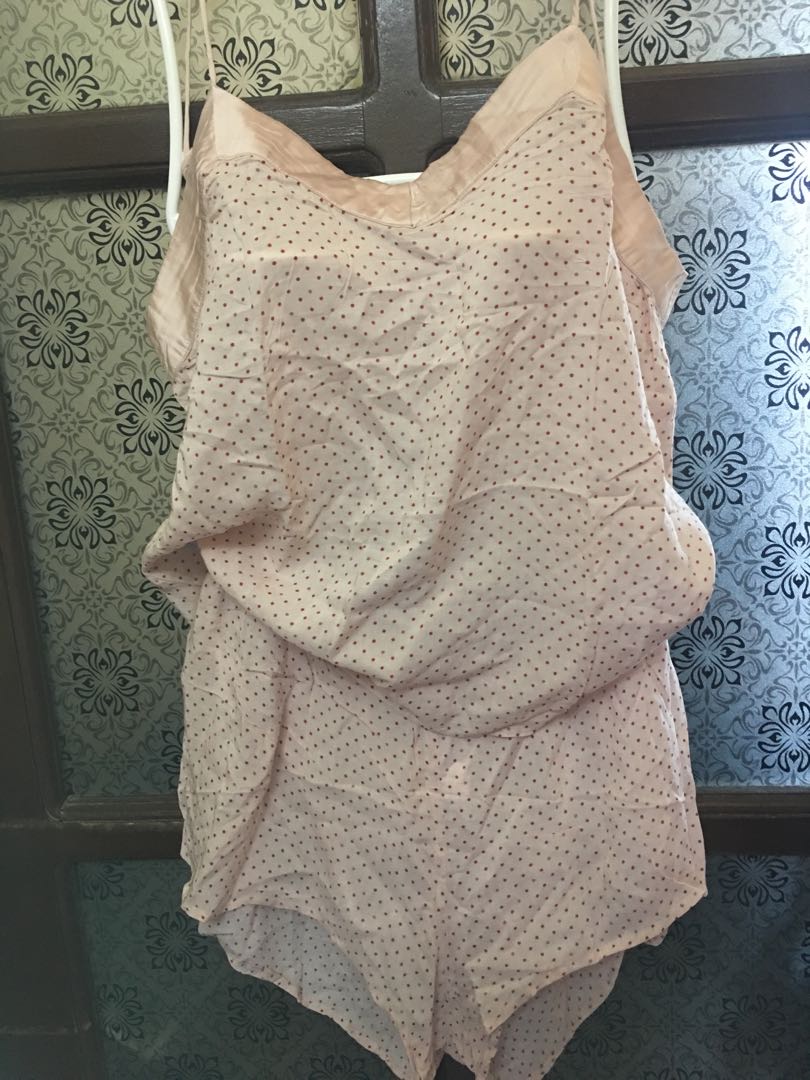 pyjama strappy top and shorts