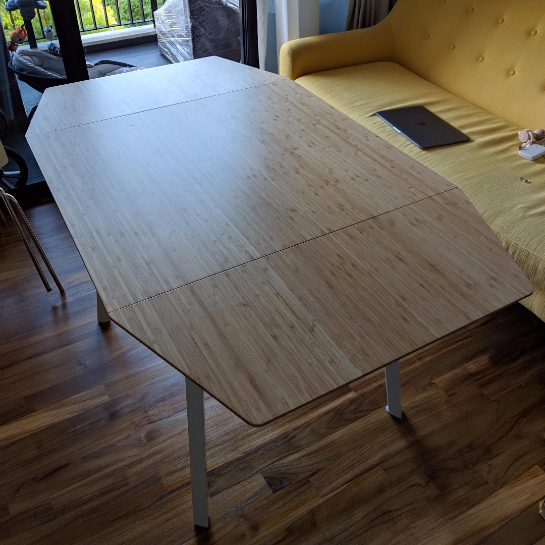 IKEA Dining Table (bamboo), Furniture & Home Living, Furniture, Tables ...