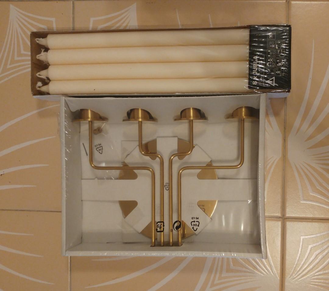 Ikea Parlband Antique Look Candelabra Jubla Candle Holder Furniture Home Decor Lighting Supplies On Carousell