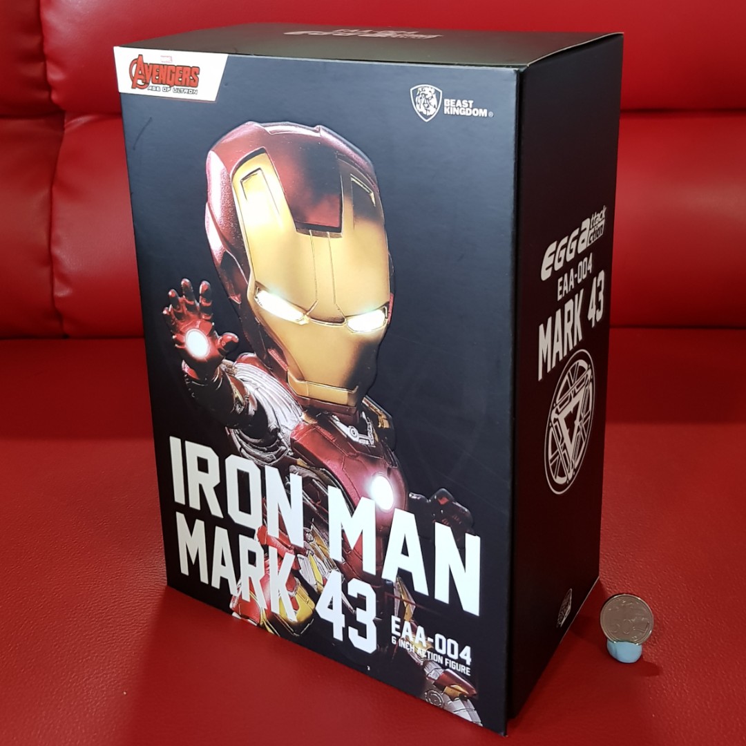 Iron Man Mark 43 Eaa 004 Beast Kingdom Egg Attack - iron egg roblox