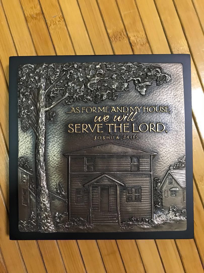 Joshua 24 15 Bible Verse Plaque Everything Else On Carousell