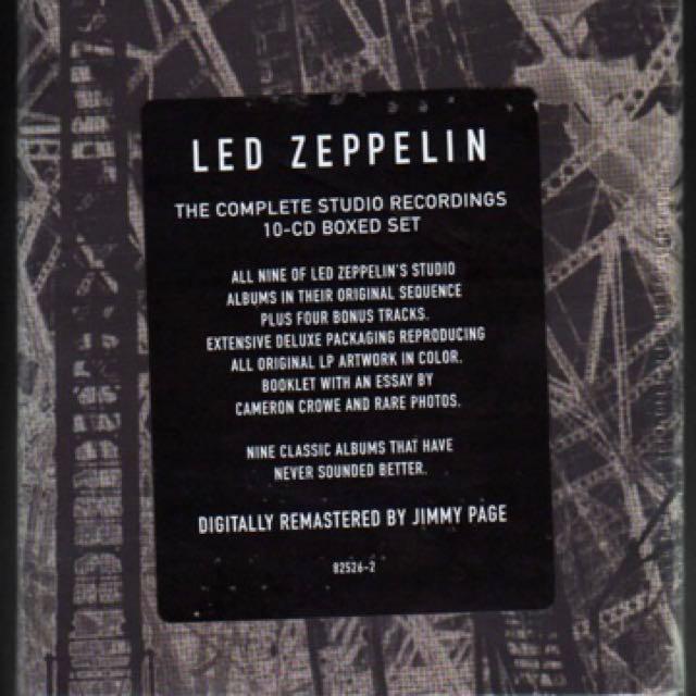Led Zeppelin The Complete Studio Recordings 10CD Boxed Set, TV & Home