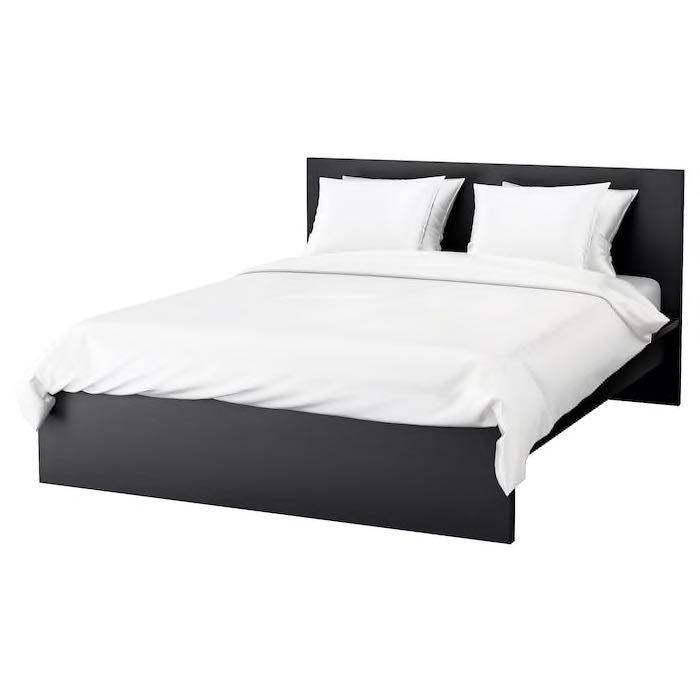 Malm Queen Bed Frame High 150x200 Furniture Beds Mattresses