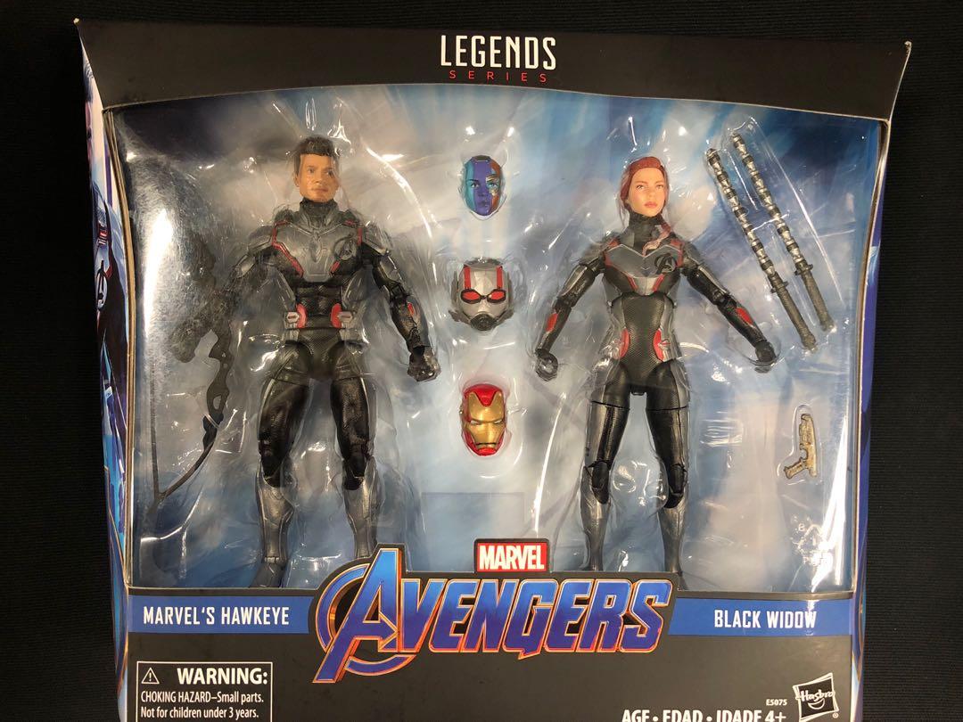 Marvel Legends Avengers Endgame Quantum Suit Marvel's Hawkeye and Black  Widow 2-Pack