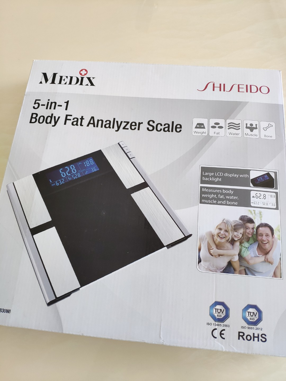 Medix 5inin Body Fat Analyzer Scale, Health & Nutrition, Health